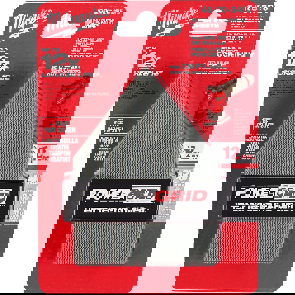 Sanding Sheets; Grade: Medium ; Grit: 400 ; Backing Material: Mesh ; Backing Weight: 0.12 lb ; Overall Length (Inch): 3-3/4